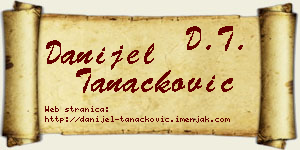 Danijel Tanacković vizit kartica